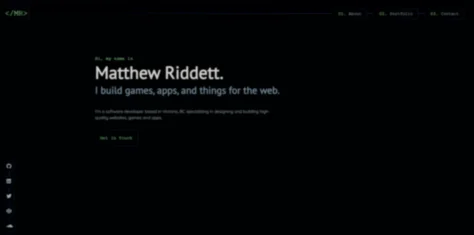 Personal website preview image